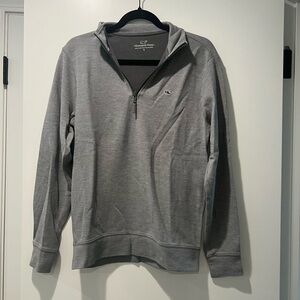 Vineyard vines gray quarter zip size small